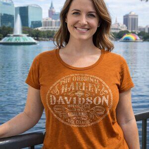 Women's Harley Davidson- T-shirt - sz XXL - Orlando (runs smaller)